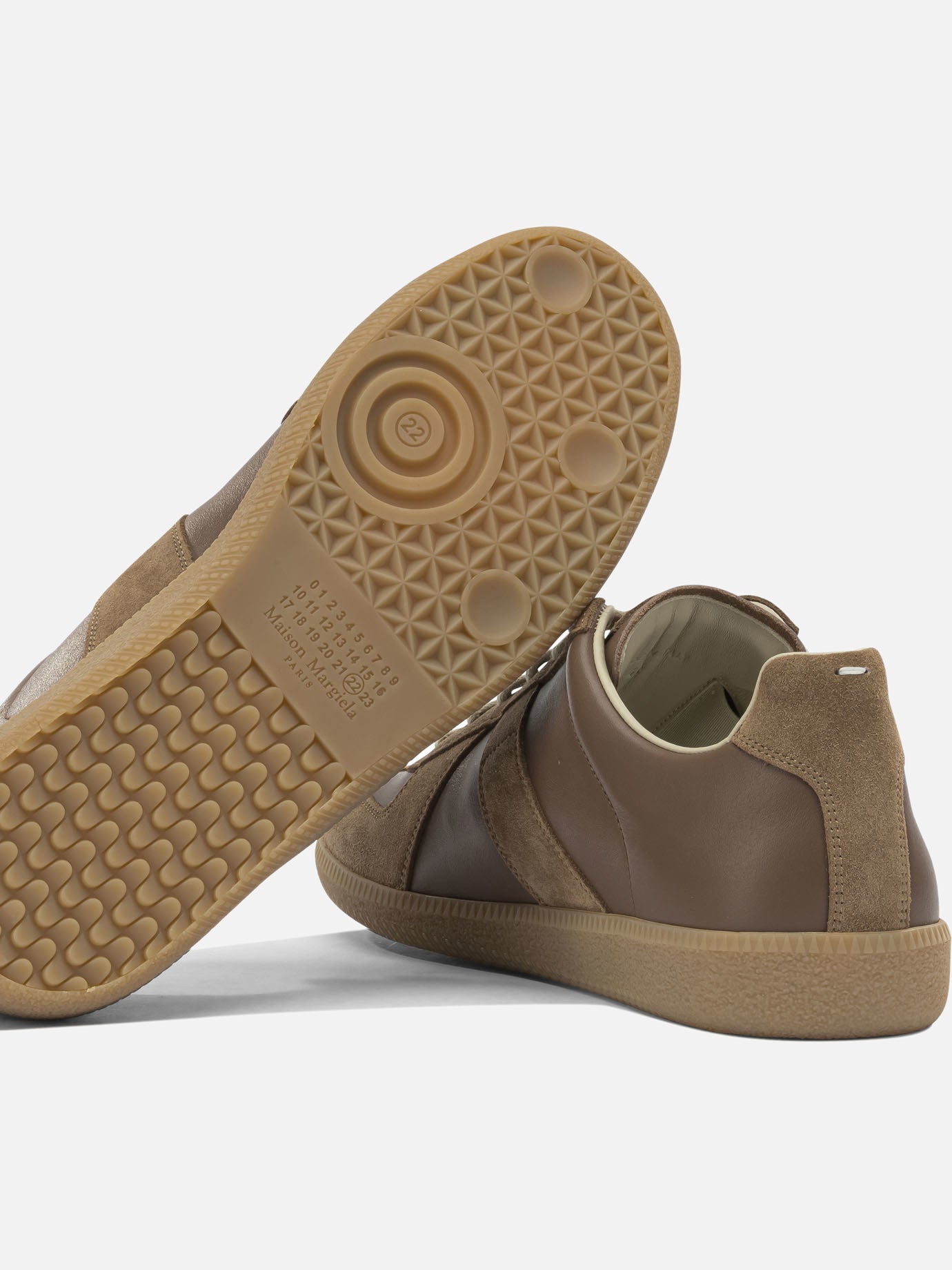 Low top sneakers 100% cow leather - 100% rubber Brown - Maison Margiela Men | PDP | VIETTI Online Store | Zoom-Modal_5