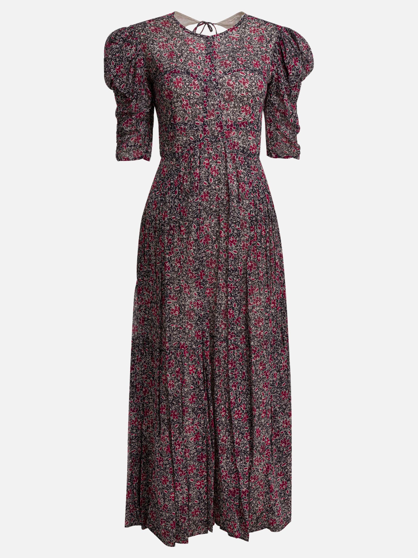 Marant Etoile Purple Cotton Casual Dress Marant Etoile Purple Cotton Casual Dress