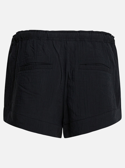 Drawstring shorts Solid colour Black - Marant Étoile Women | PLP | VIETTI Online Store | 2