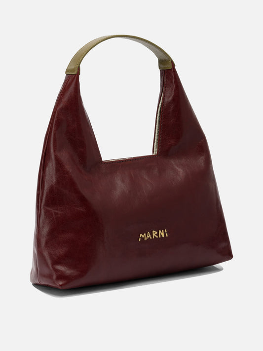 Small bags 100% calf leather - Lining: 100% cotton - Metallic parts: 100% brass Bordeaux - Marni Women | PDP | VIETTI Online Store | 2