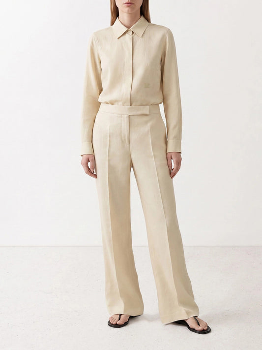 Casual shirts Solid colour Beige - Max Mara Women | PLP | VIETTI Online Store | 2