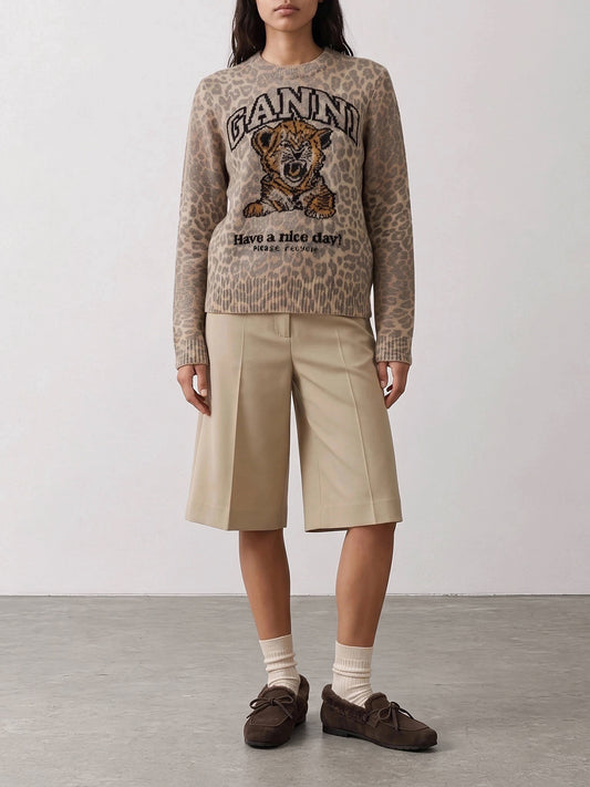 Formal shorts Solid colour Beige - Max Mara Women | PLP | VIETTI Online Store | 2