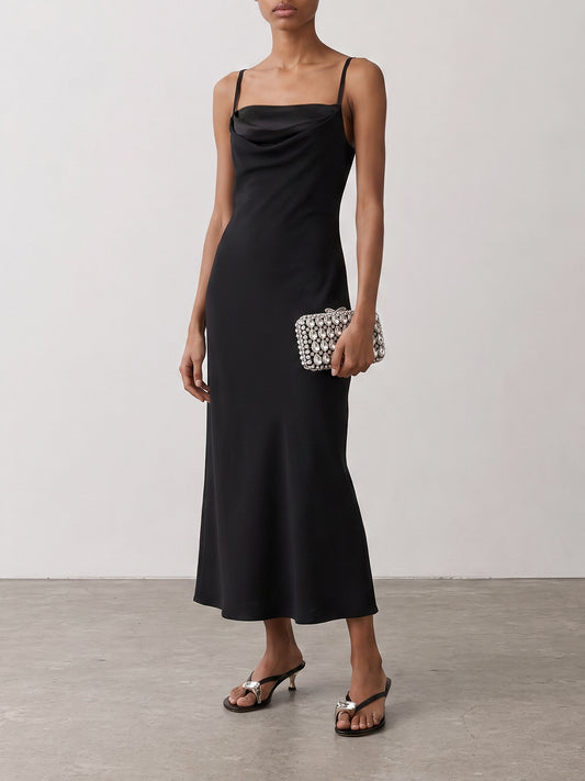 Abiti midi Solid colour Nero - Max Mara Pianoforte Donna | PLP | VIETTI Online Store | 2