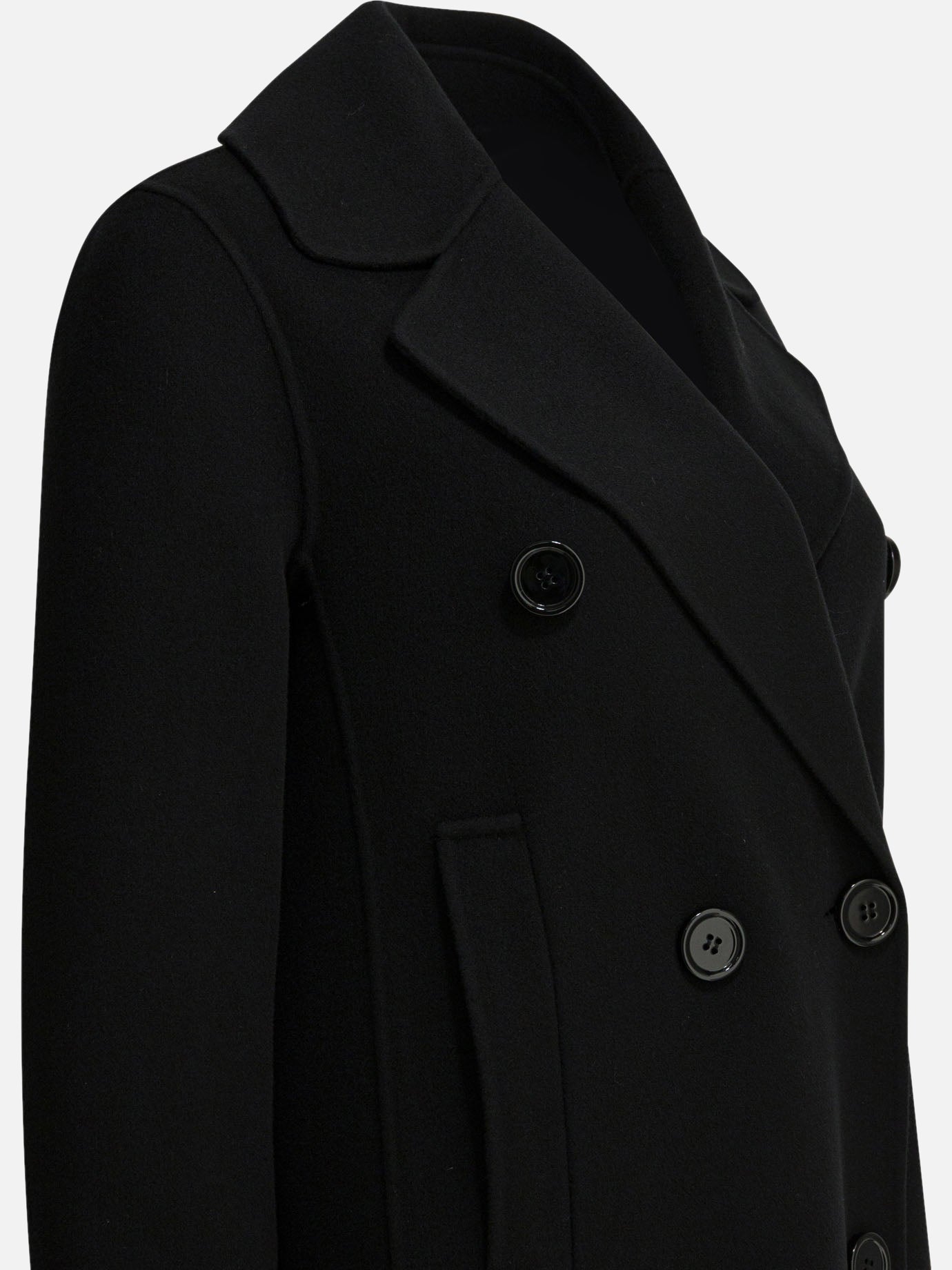 Long coats Solid colour Black - Max Mara S Women | PDP | VIETTI Online Store | Zoom-Modal_4