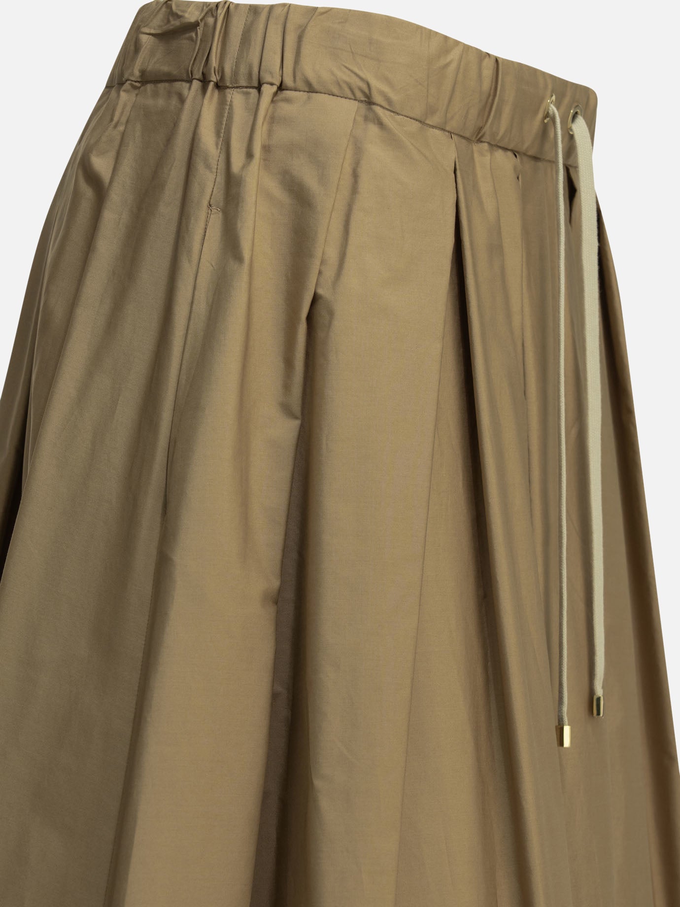 Max Mara S Long A-line skirt Beige