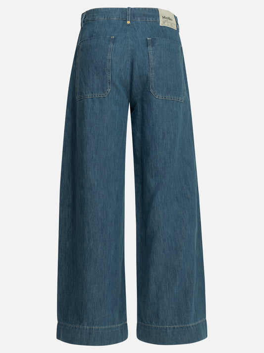 Wide-leg jeans Solid colour Blue - Max Mara S Women | PLP | VIETTI Online Store | 2