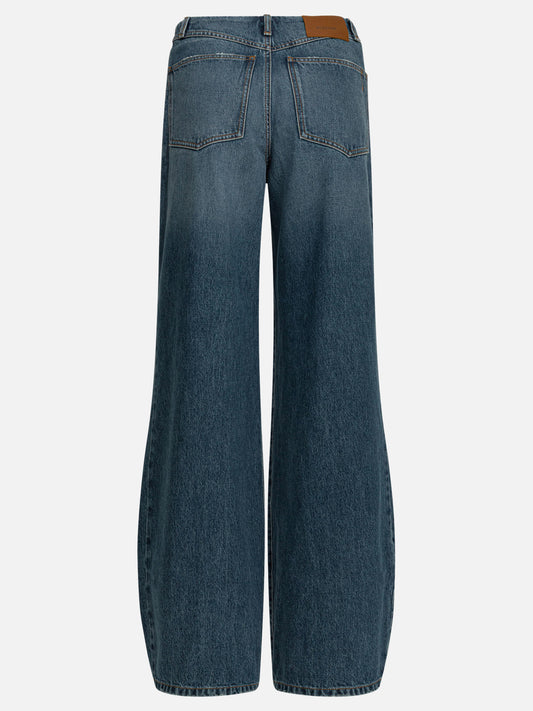 Wide-leg jeans Solid colour Blue - Max Mara Sportmax Women | PLP | VIETTI Online Store | 2