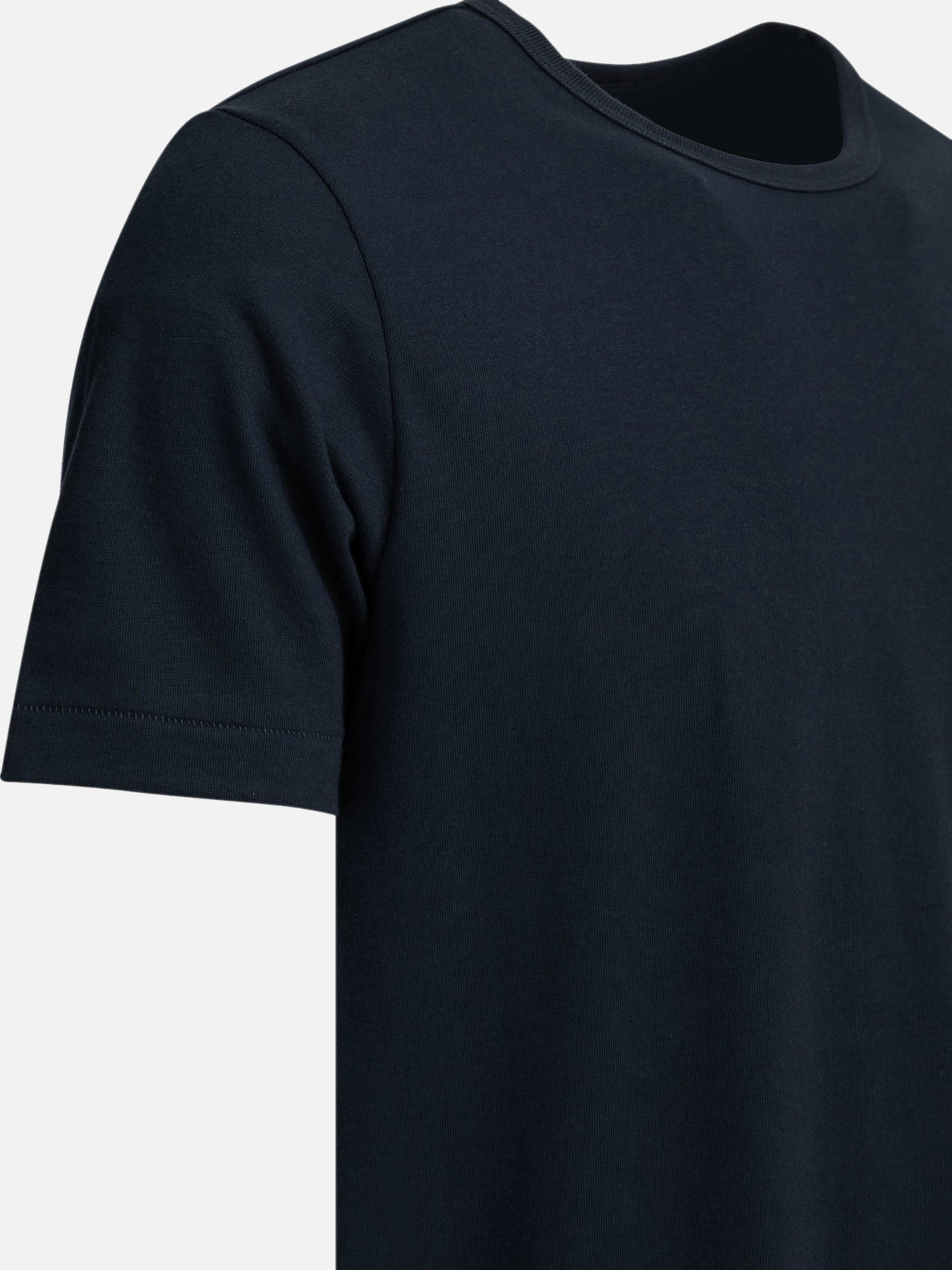 Crewneck t-shirts Solid colour Blue - Merz b. Schwanen Men | PDP | VIETTI Online Store | Zoom-Modal_4