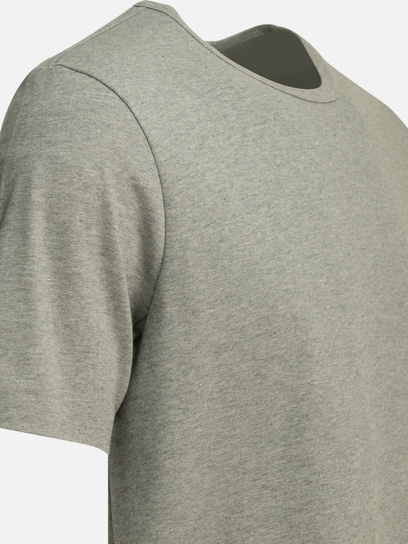 Crewneck t-shirts Solid colour Grey - Merz b. Schwanen Men | PDP | VIETTI Online Store | Zoom-Modal_4