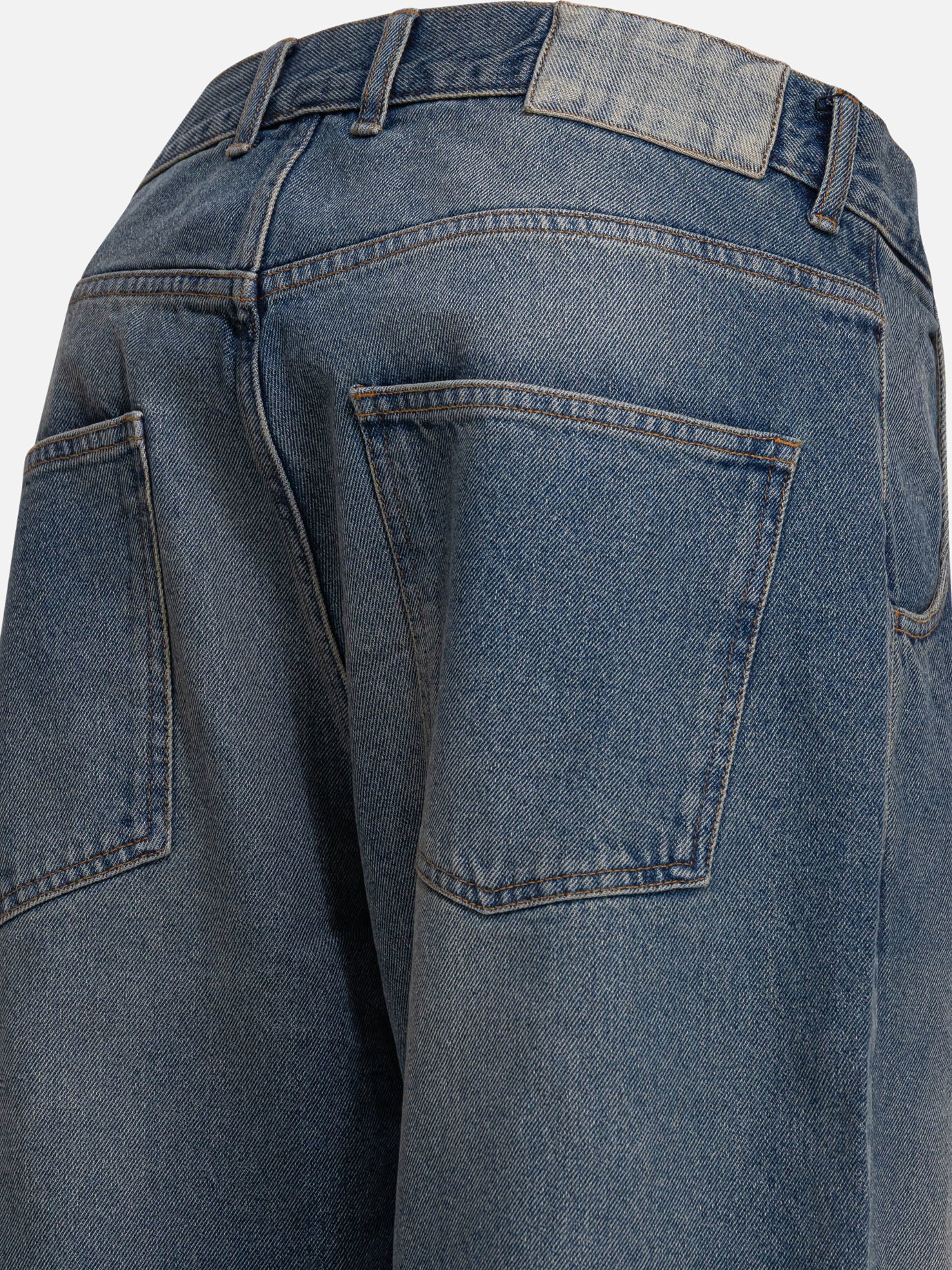 Wide-leg jeans Solid colour Blue - MFPEN Men | PDP | VIETTI Online Store | Zoom-Modal_4