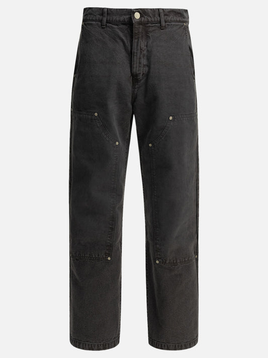 MFPEN "Double Knee" Straight Leg Jeans Black