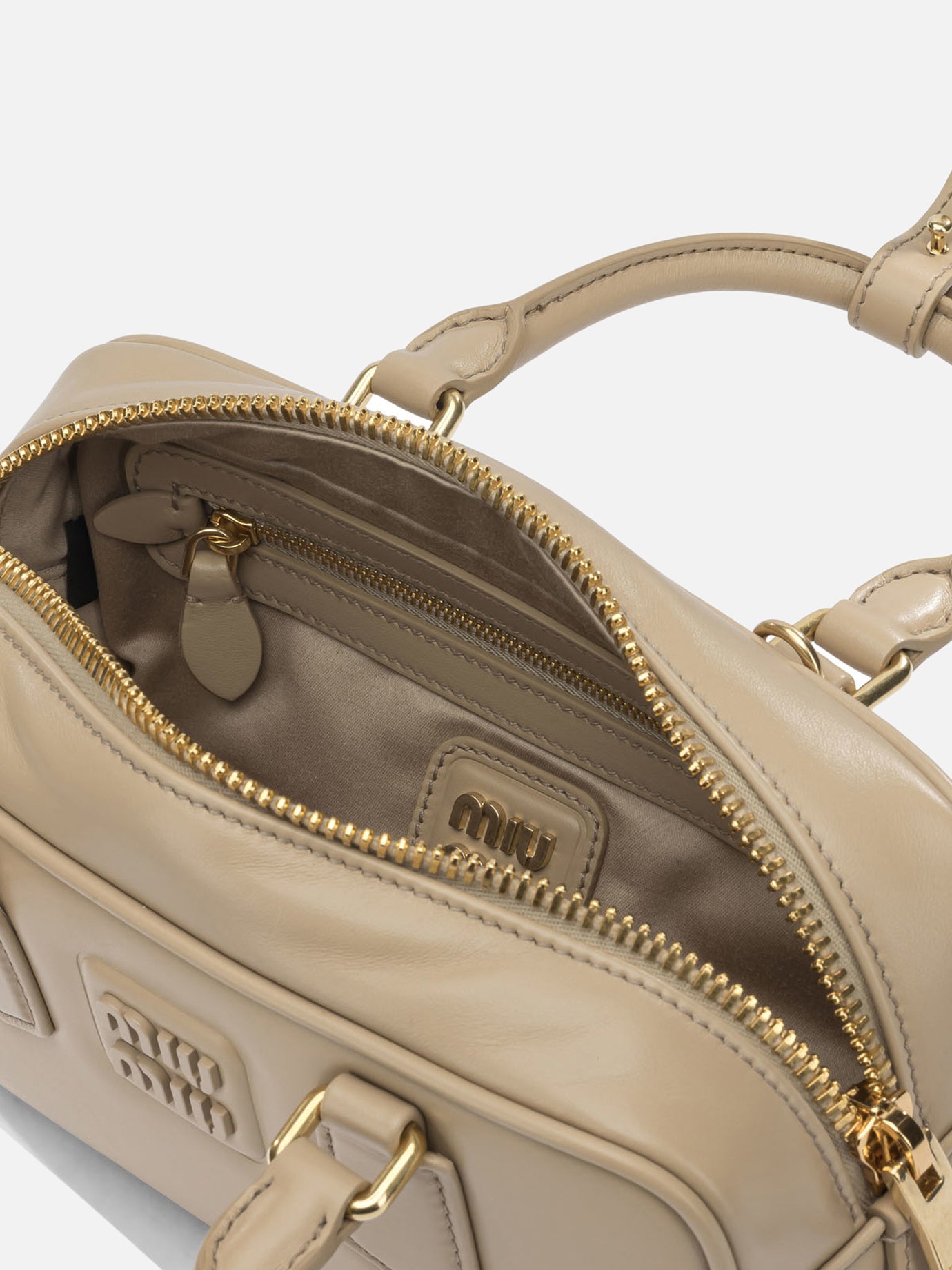 Small bags 100% calf leather Beige - Miu Miu Women | PDP | VIETTI Online Store | Zoom-Modal_5