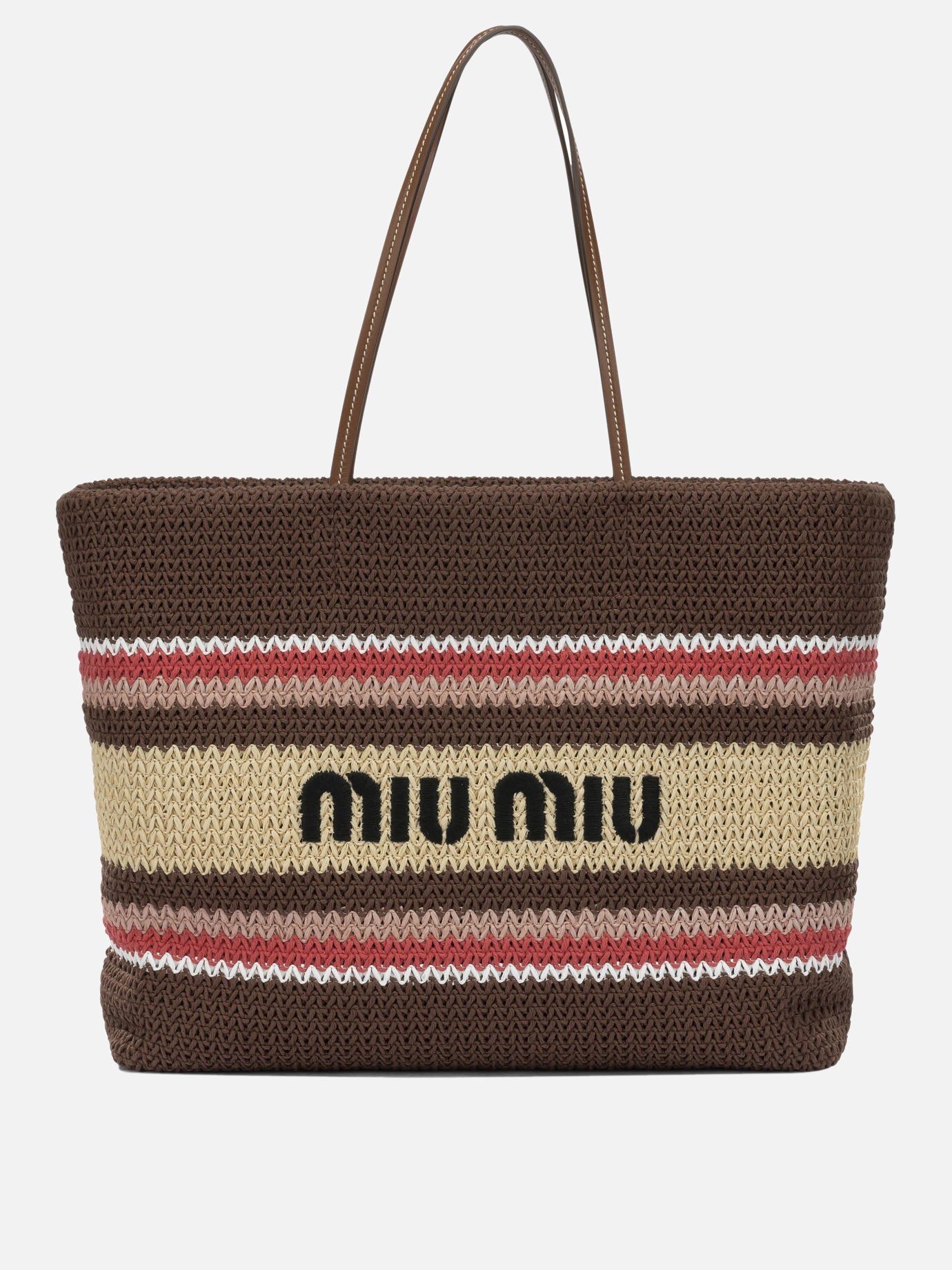 Miu Miu Large shoulder bag Brown - Women | VIETTI Online Store
