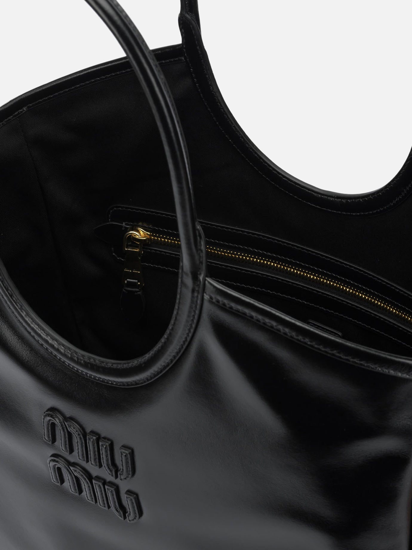 Medium bags 100% calf leather Black - Miu Miu Women | PDP | VIETTI Online Store | Zoom-Modal_5