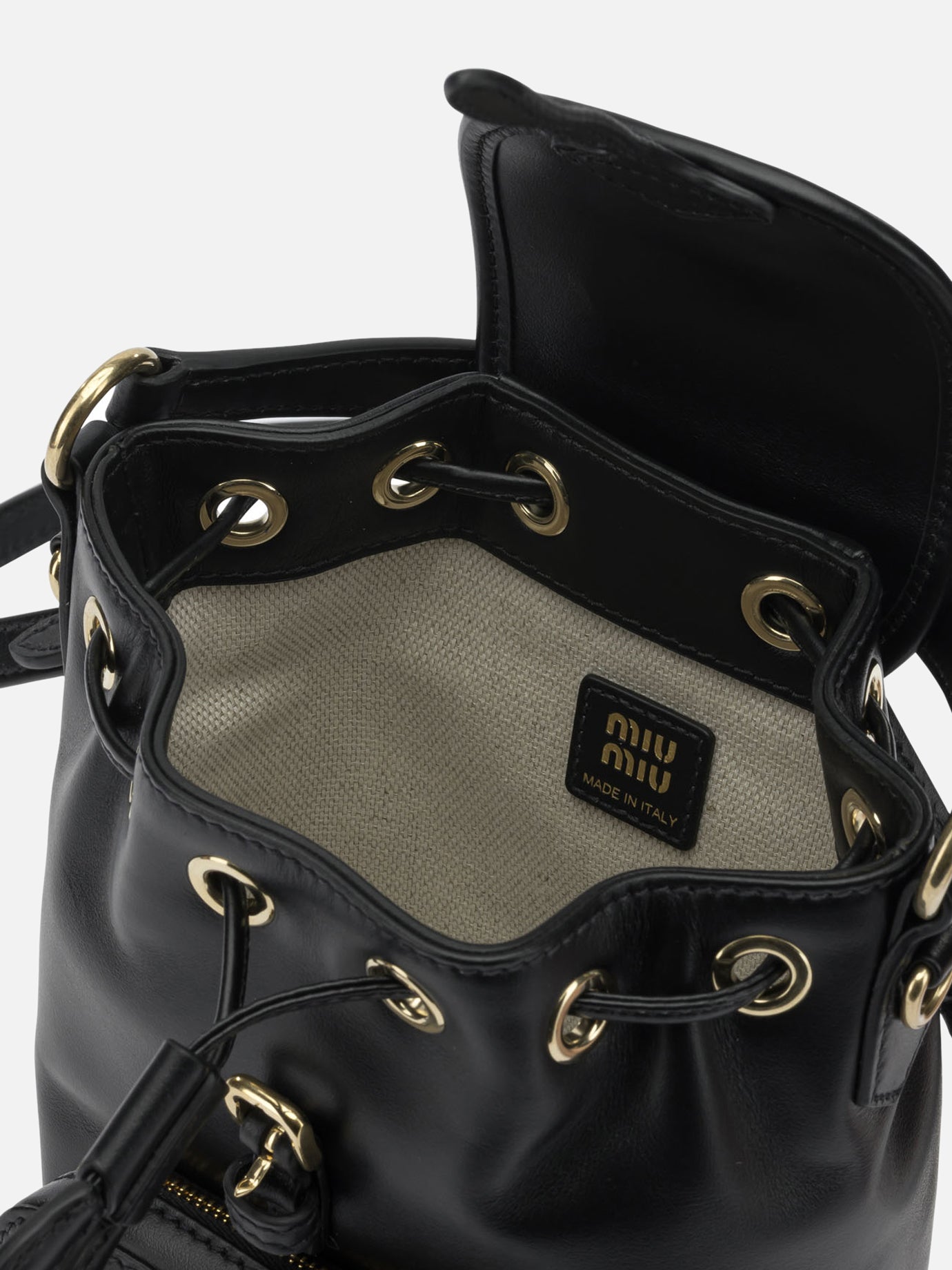 Casual backpacks 100% calf leather Black - Miu Miu Women | PDP | VIETTI Online Store | Zoom-Modal_5