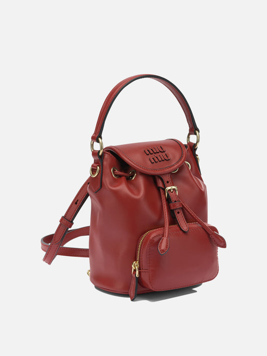 Zaini casual 100% calf leather Rosso - Miu Miu Donna | PLP | VIETTI Online Store | 2