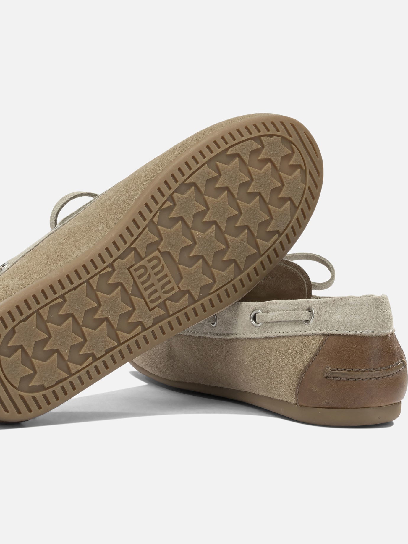 Laced loafers 100% calf leather Beige - Miu Miu Women | PDP | VIETTI Online Store | Zoom-Modal_5