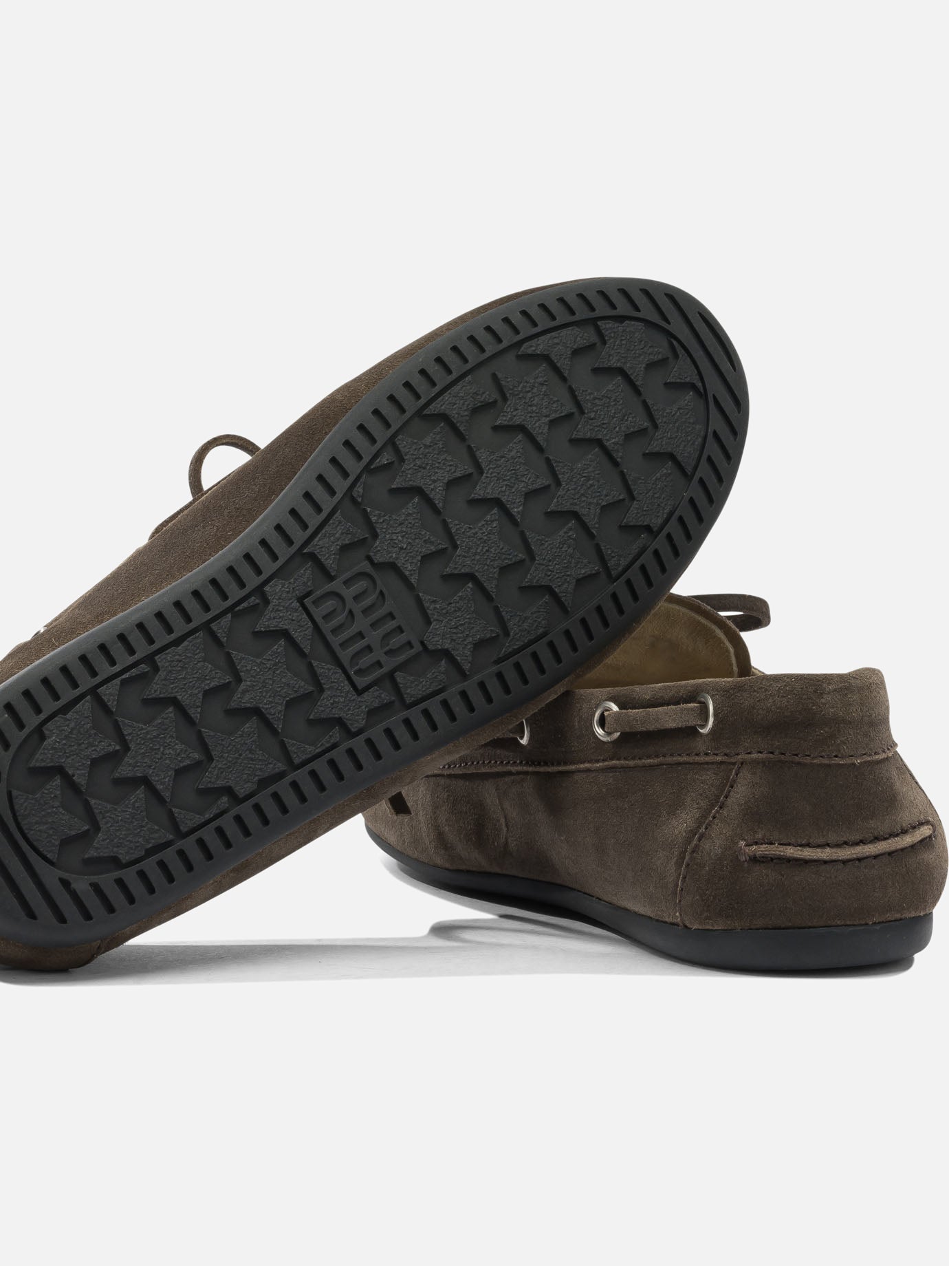 Laced loafers 100% calf leather Brown - Miu Miu Women | PDP | VIETTI Online Store | Zoom-Modal_5