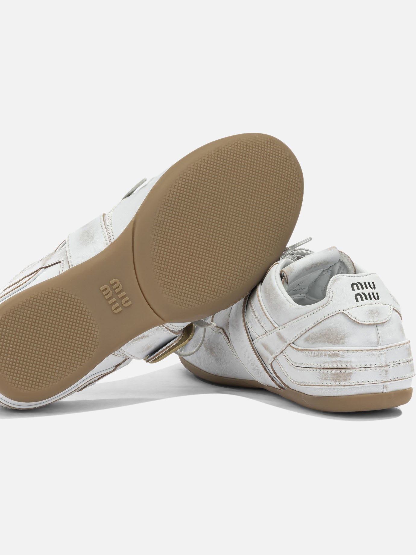 Low top sneakers 100% calf leather White - Miu Miu Women | PDP | VIETTI Online Store | Zoom-Modal_5