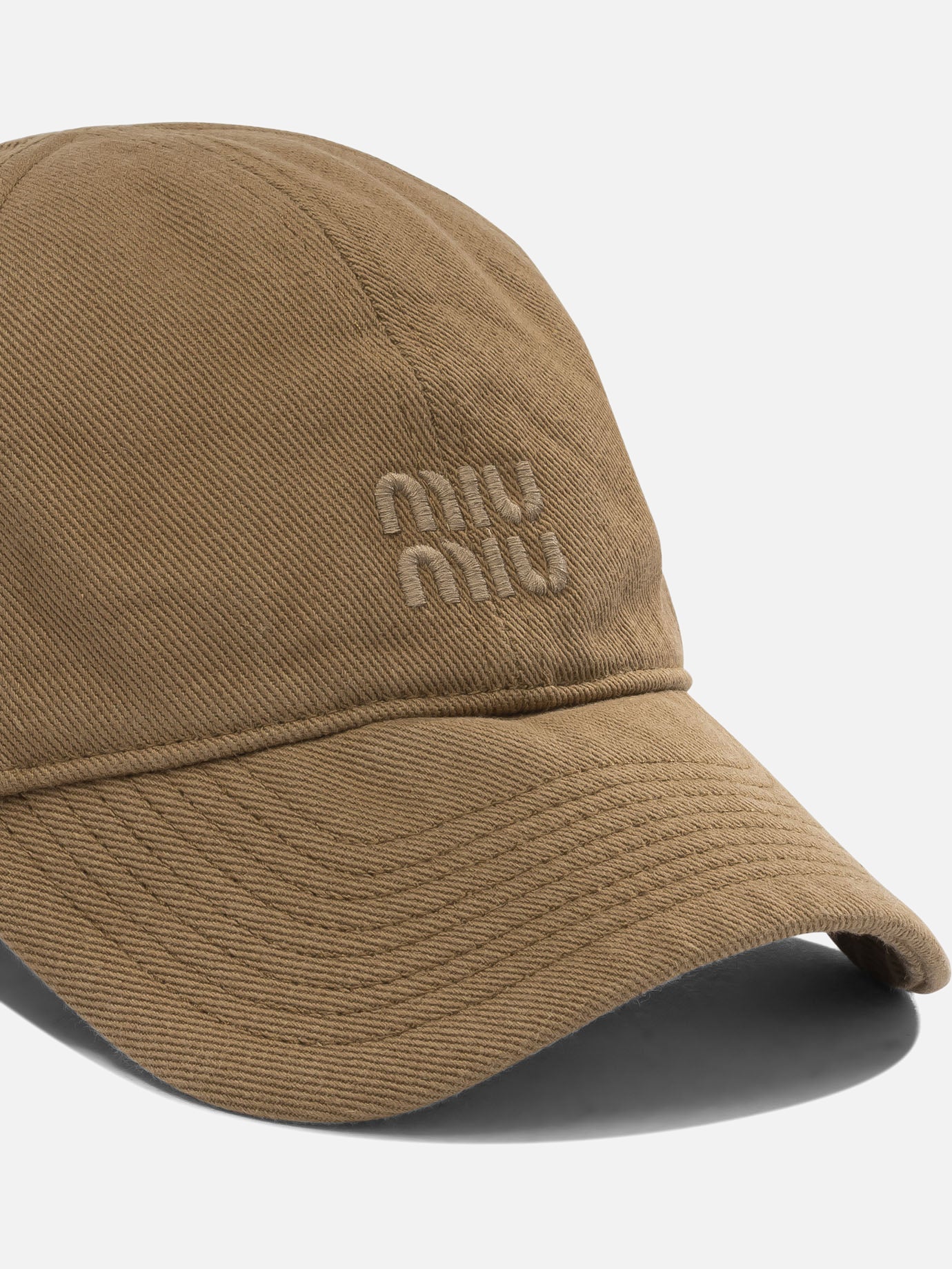 Baseball caps 100% cotton Beige - Miu Miu Women | PDP | VIETTI Online Store | Zoom-Modal_4