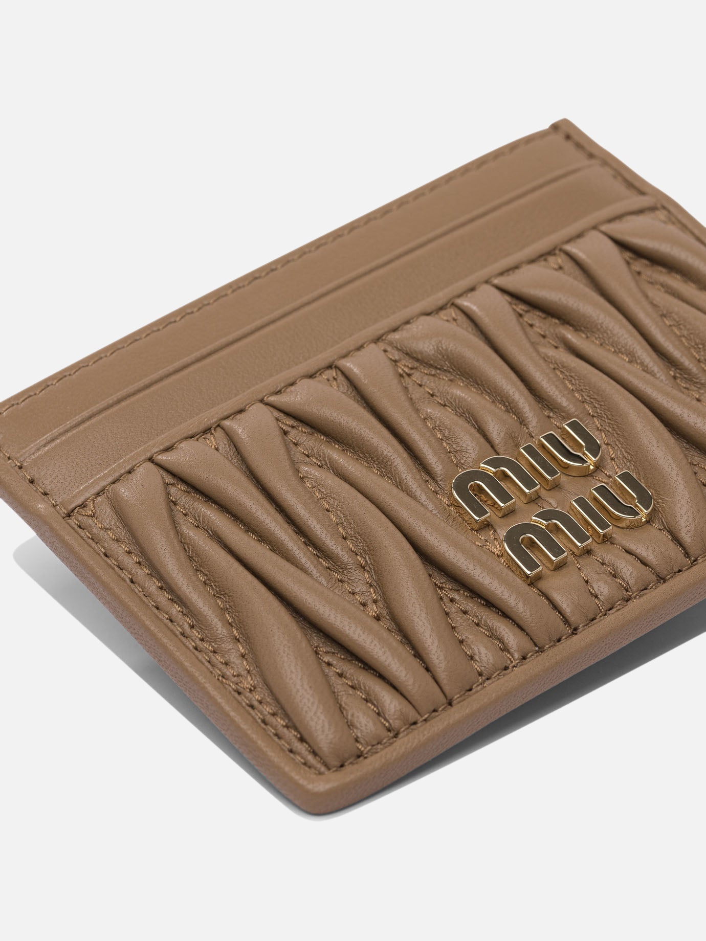 Card holders 100 % calf leather Brown - Miu Miu Women | PDP | VIETTI Online Store | Zoom-Modal_4
