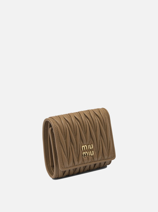 Wallets 100% lamb leather Beige - Miu Miu Women | PLP | VIETTI Online Store | 2