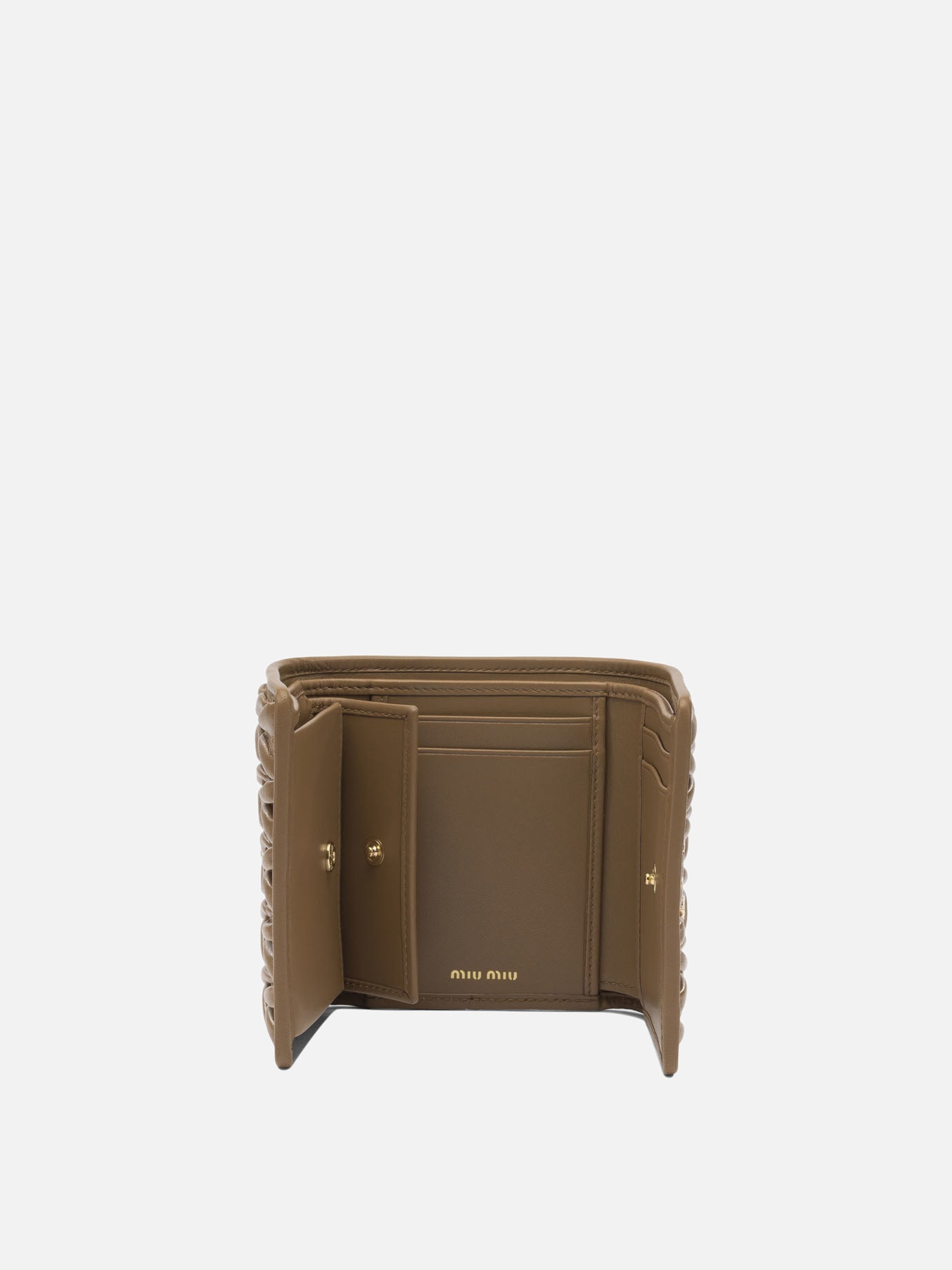 Wallets 100% lamb leather Beige - Miu Miu Women | PDP | VIETTI Online Store | Zoom-Modal_5