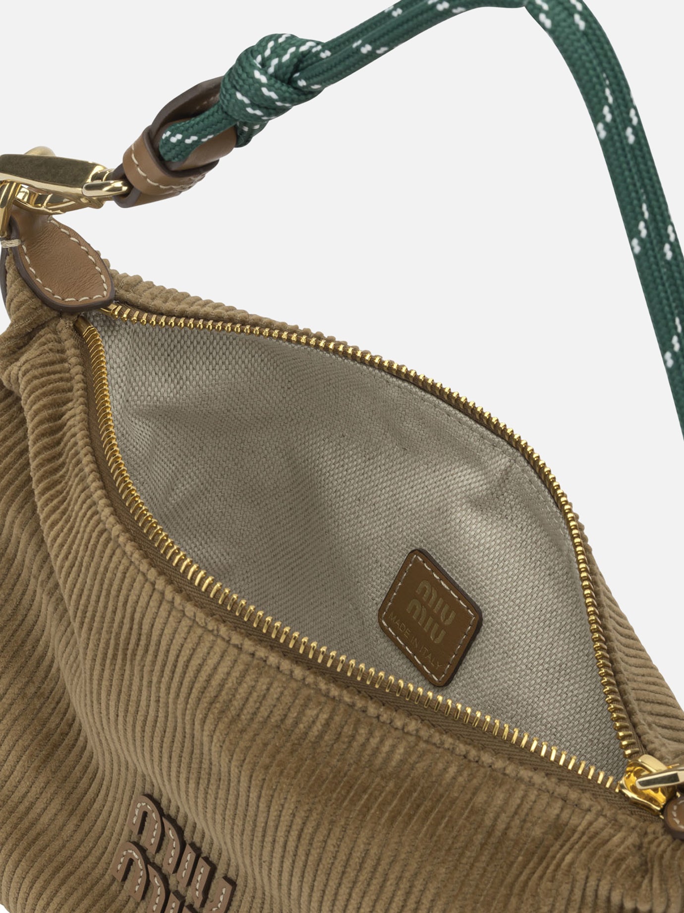 Small bags 100% cotton Brown - Miu Miu Women | PDP | VIETTI Online Store | Zoom-Modal_5