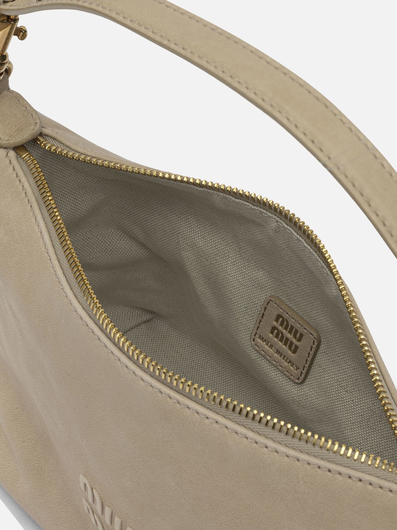 Small bags 100% lamb leather Beige - Miu Miu Women | PDP | VIETTI Online Store | Zoom-Modal_5