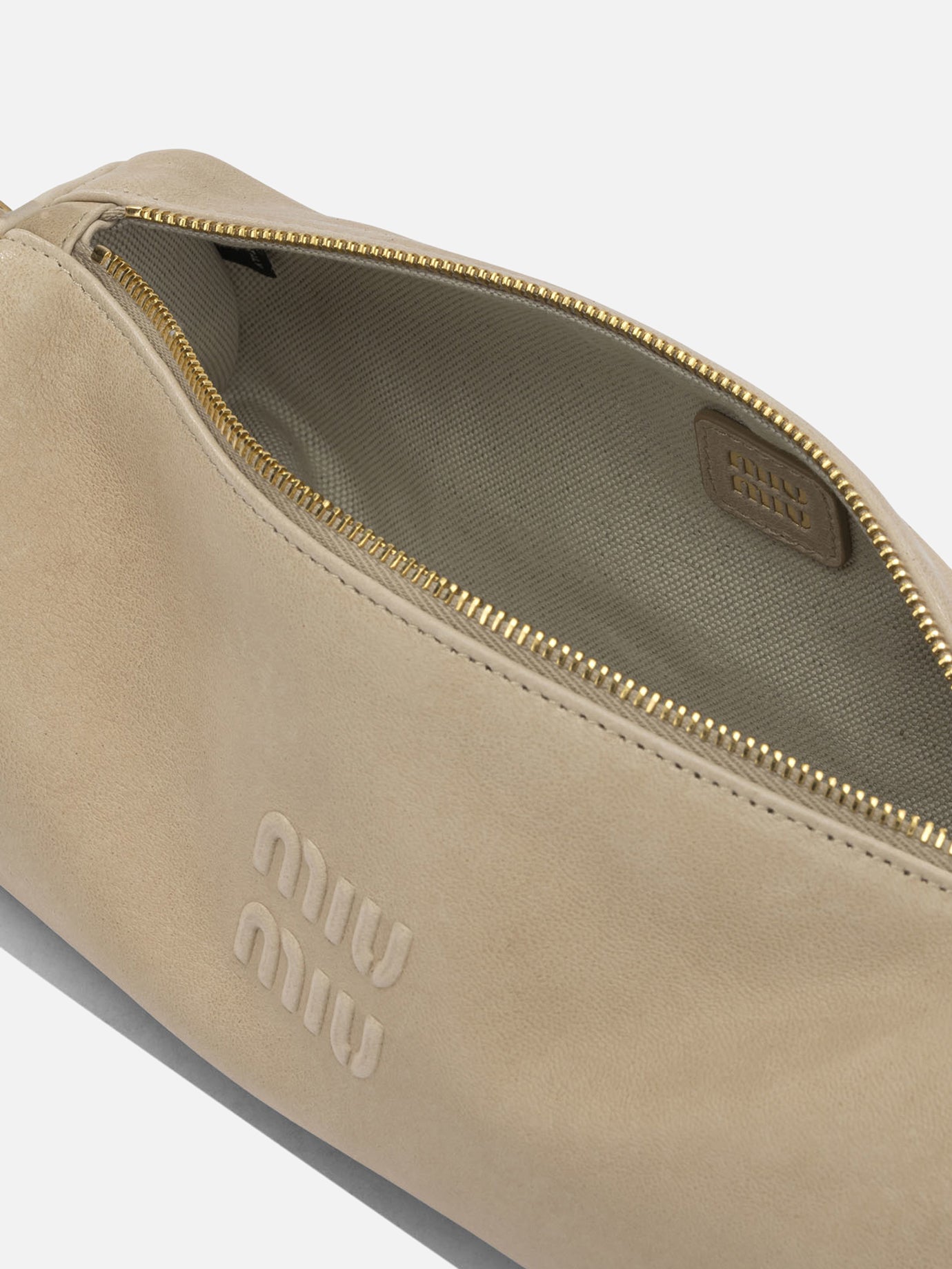 Small bags 100% lamb leather Beige - Miu Miu Women | PDP | VIETTI Online Store | Zoom-Modal_5