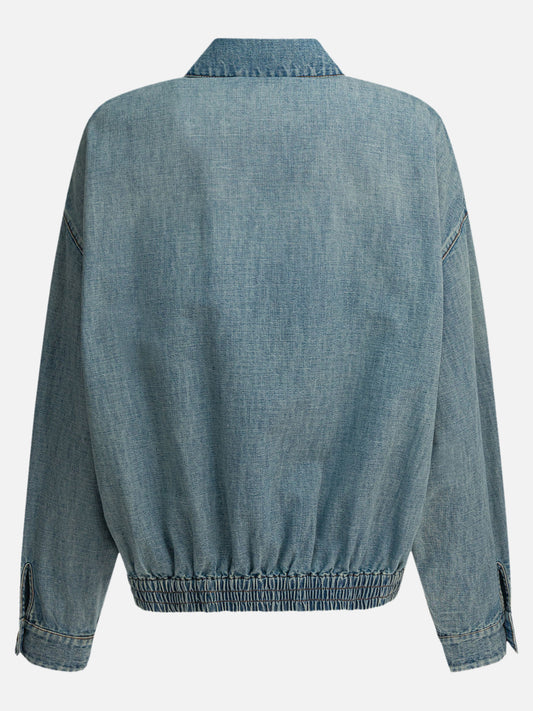Denim jackets Logo Light blue - Miu Miu Women | PLP | VIETTI Online Store | 2