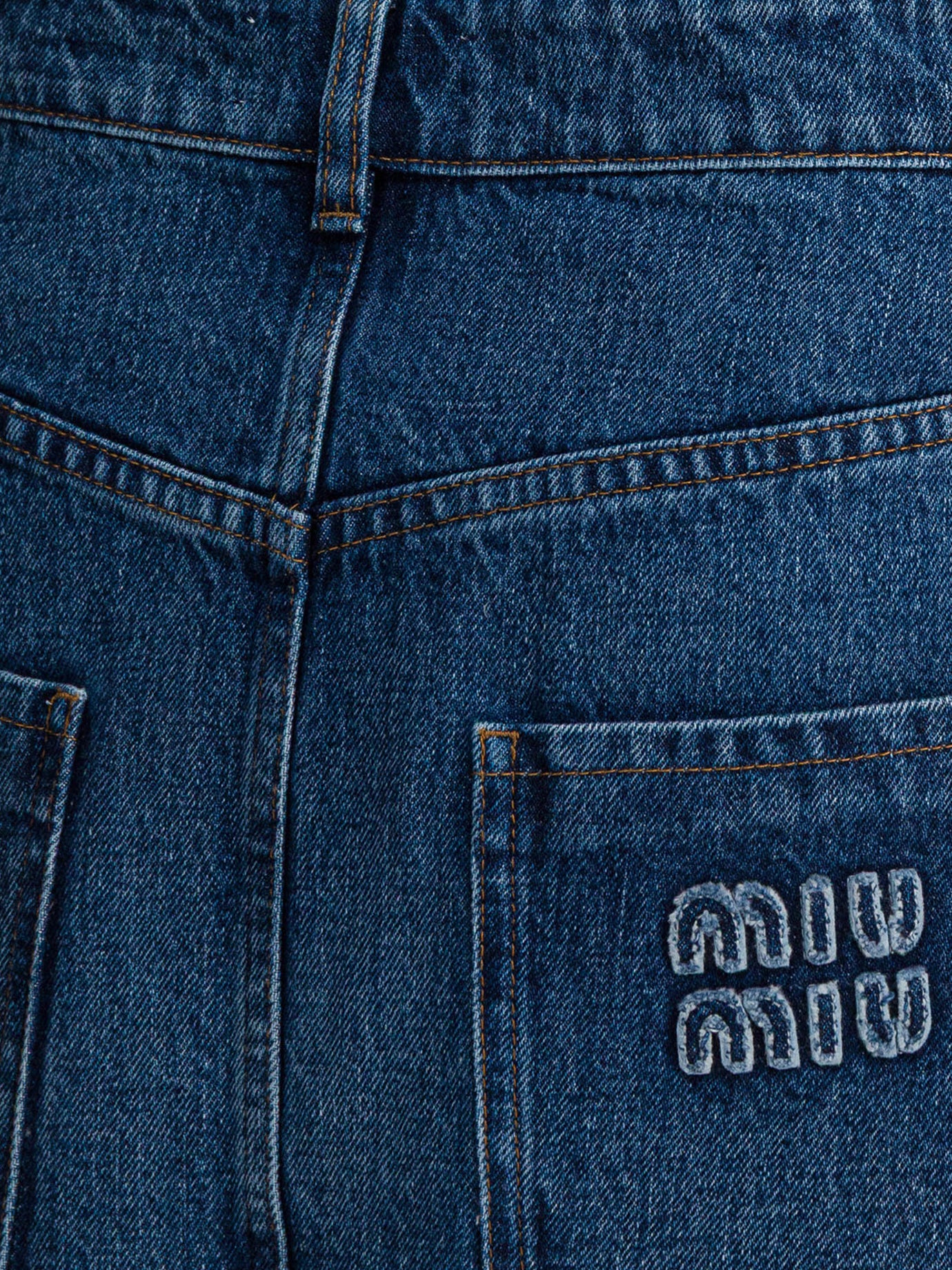 Miniskirts Logo Blue - Miu Miu Women | PDP | VIETTI Online Store | Zoom-Modal_4