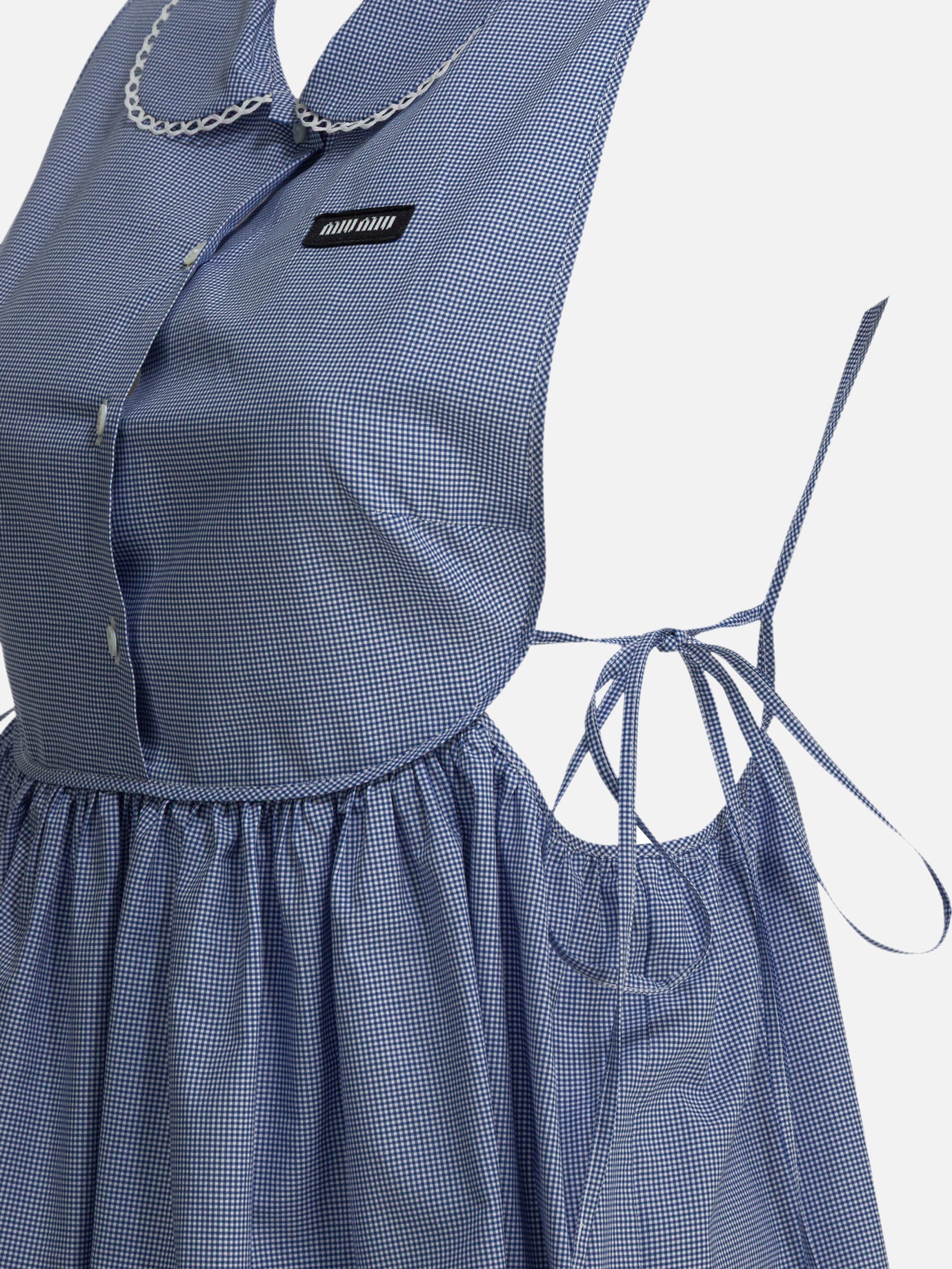 Mini dresses Logo Light blue - Miu Miu Women | PDP | VIETTI Online Store | Zoom-Modal_6