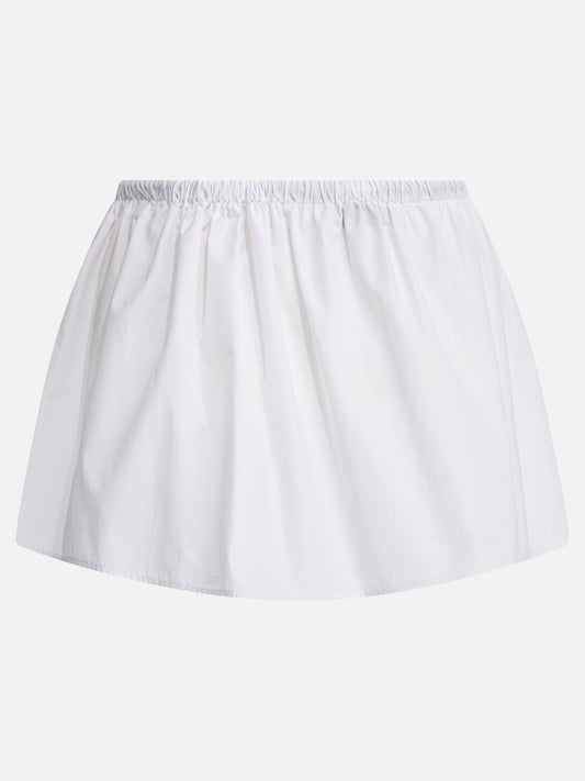 Miniskirts Logo White - Miu Miu Women | PLP | VIETTI Online Store | 2