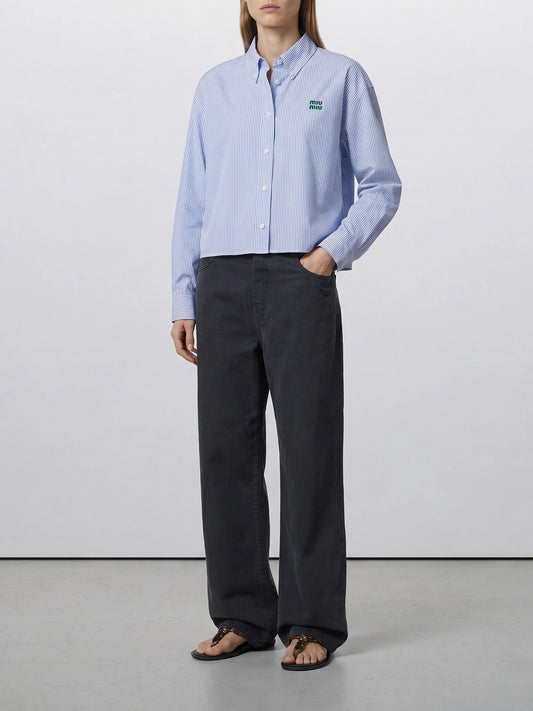 Casual shirts Logo White - Miu Miu Women | PLP | VIETTI Online Store | 2