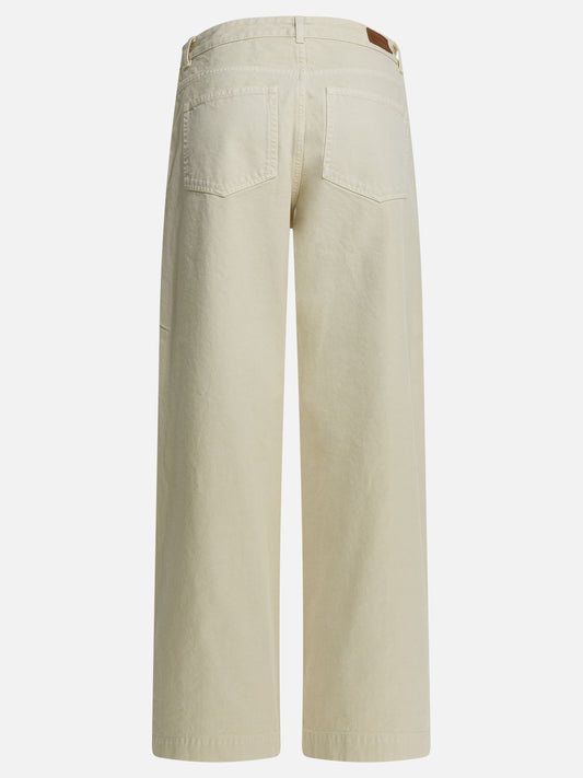 Leisure trousers Solid colour Beige - Moncler Women | PLP | VIETTI Online Store | 2