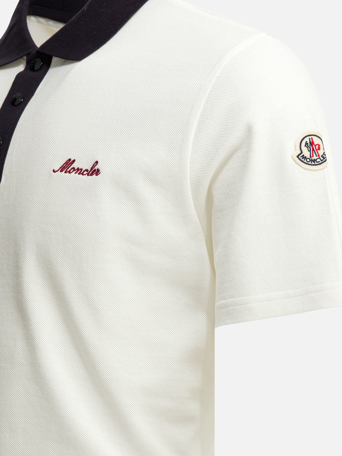 Polo shirts with buttons 100% cotton White - Moncler Men | PDP | VIETTI Online Store | Zoom-Modal_4