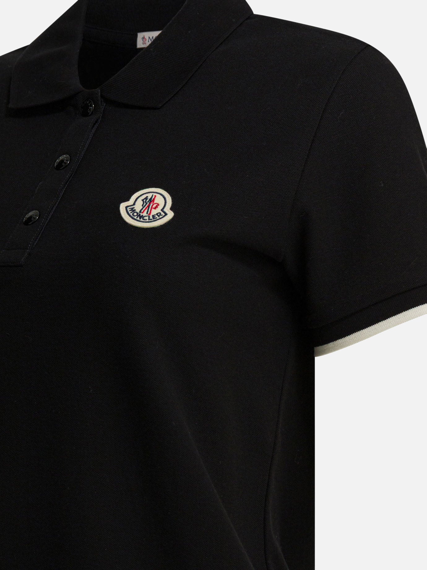 Polo shirts with buttons Logo Black - Moncler Women | PDP | VIETTI Online Store | Zoom-Modal_4