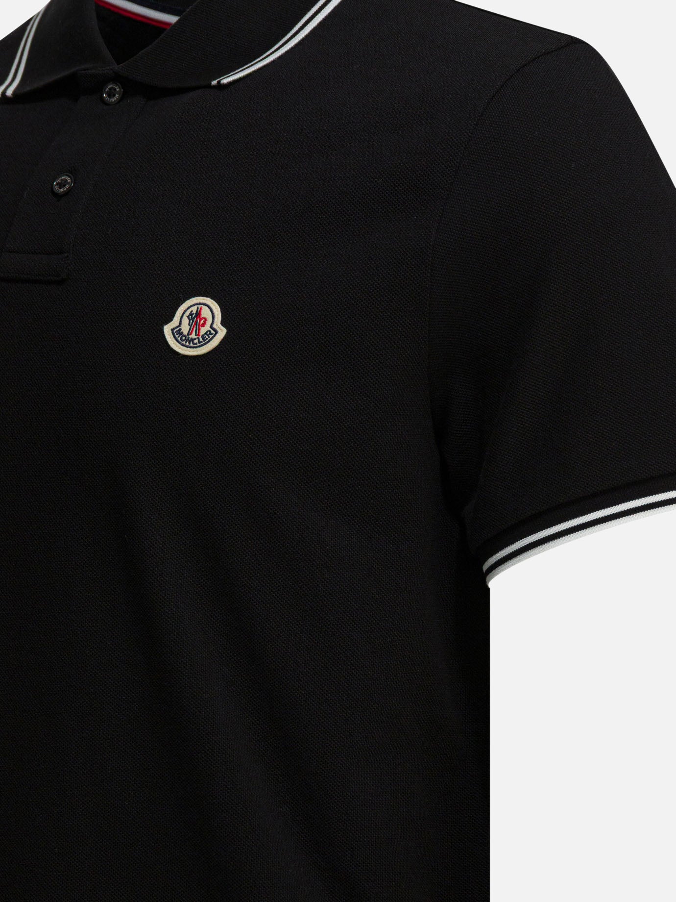 Polo shirts with buttons Logo Black - Moncler Men | PDP | VIETTI Online Store | Zoom-Modal_4
