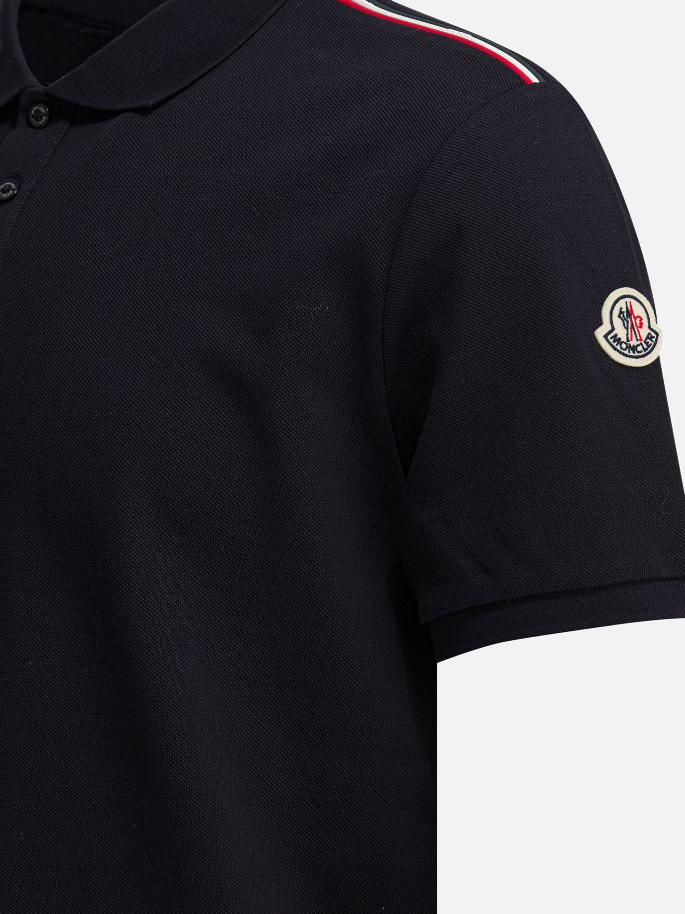 Polo shirts with buttons Logo Blue - Moncler Men | PDP | VIETTI Online Store | Zoom-Modal_4