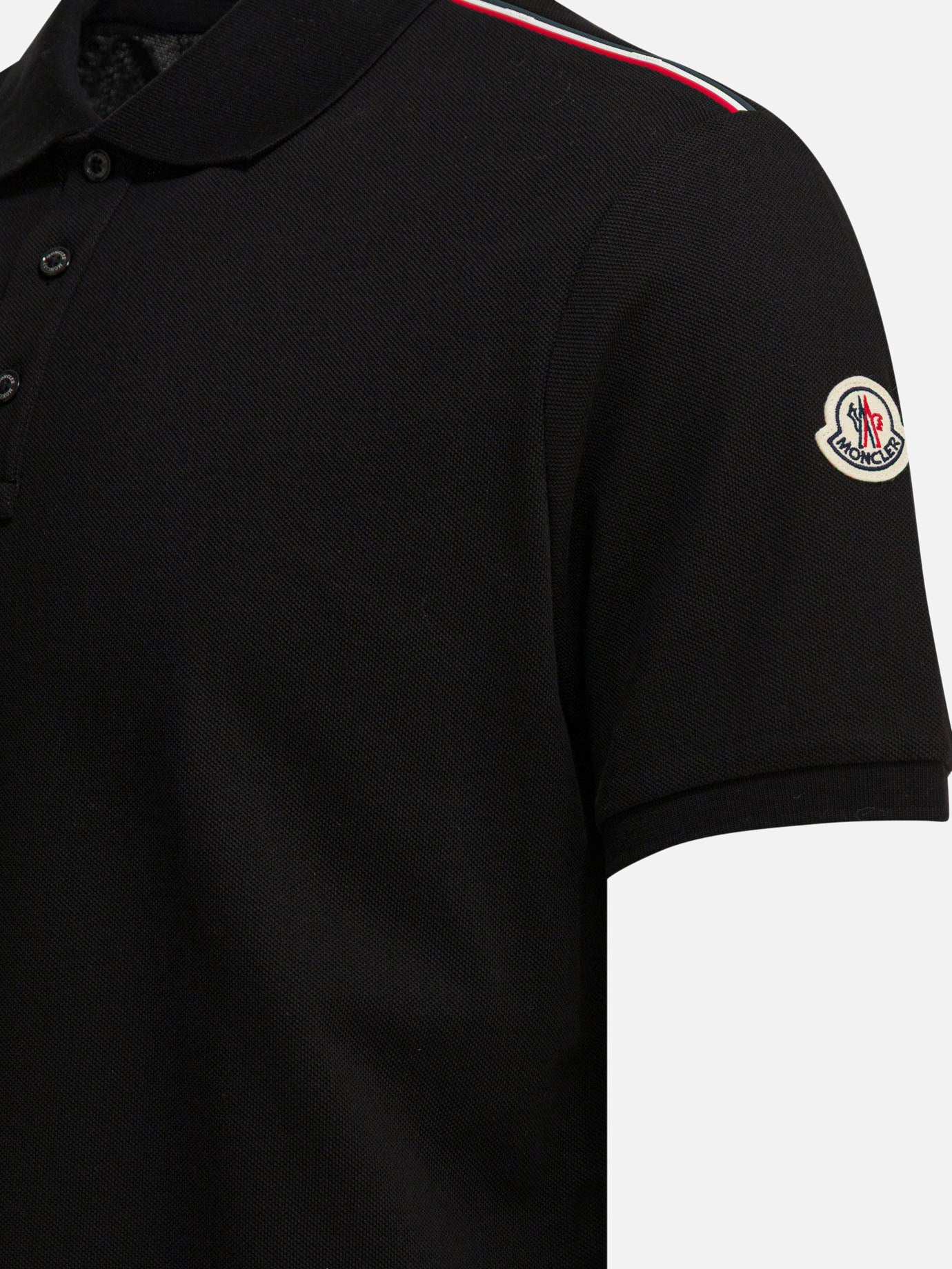 Polo shirts with buttons Logo Black - Moncler Men | PDP | VIETTI Online Store | Zoom-Modal_4