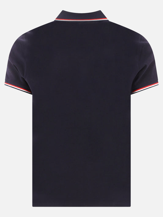 Polo con bottoni Logo Blu - Moncler Uomo | PLP | VIETTI Online Store | 2