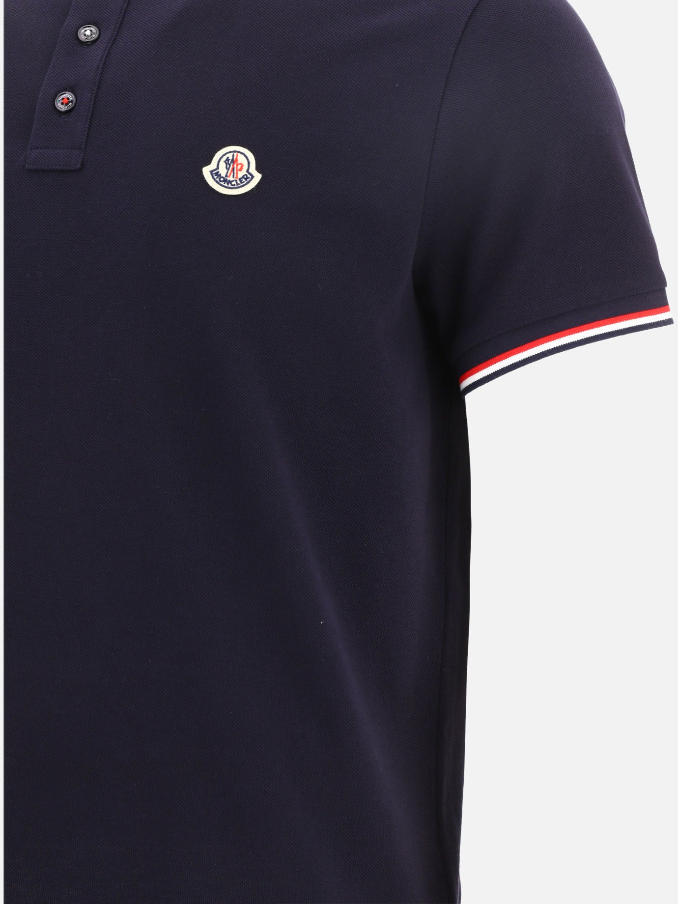 Polo shirts with buttons Logo Blue - Moncler Men | PDP | VIETTI Online Store | Zoom-Modal_4