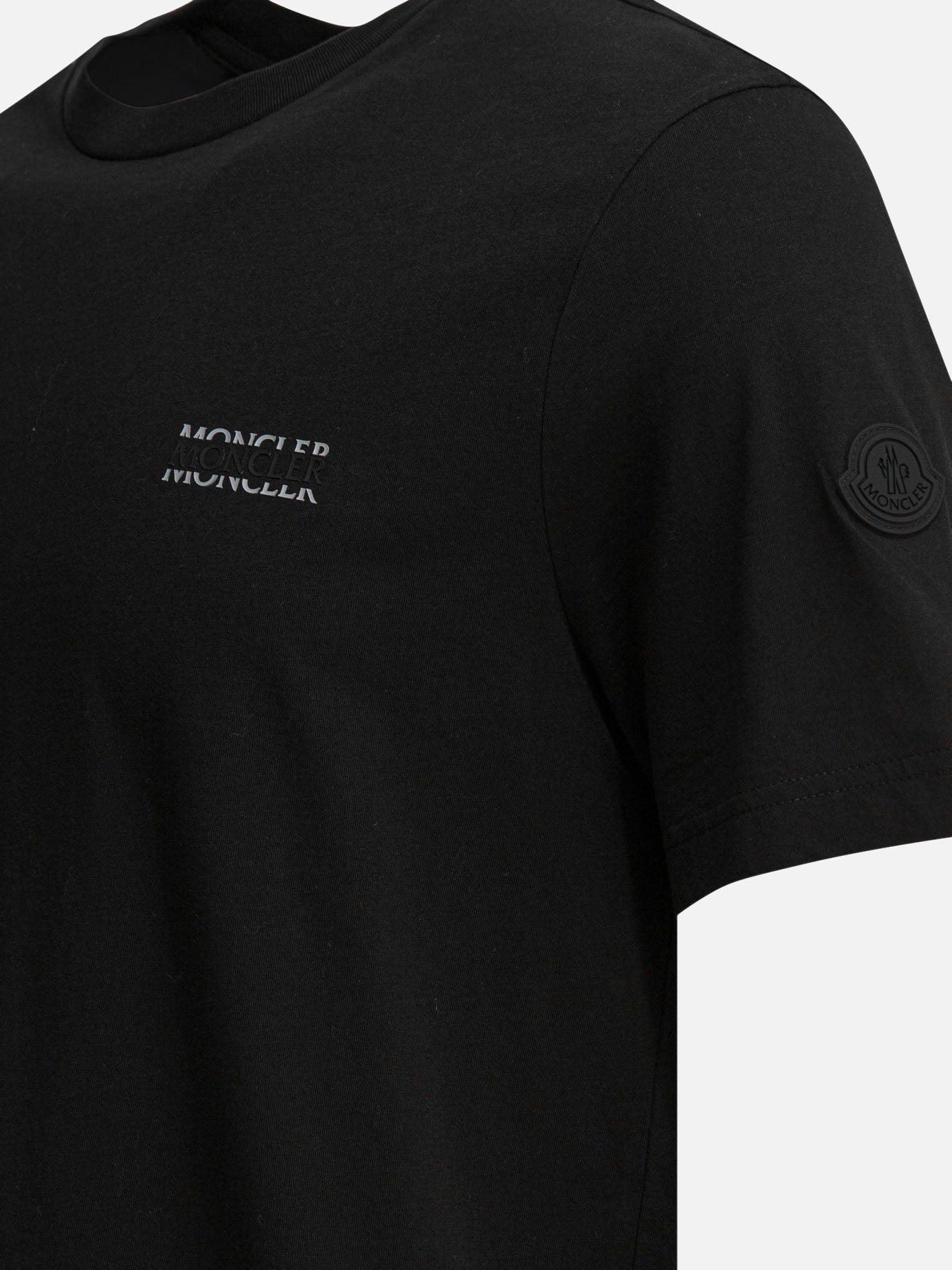 Crewneck t-shirts Logo Black - Moncler Men | PDP | VIETTI Online Store | Zoom-Modal_4