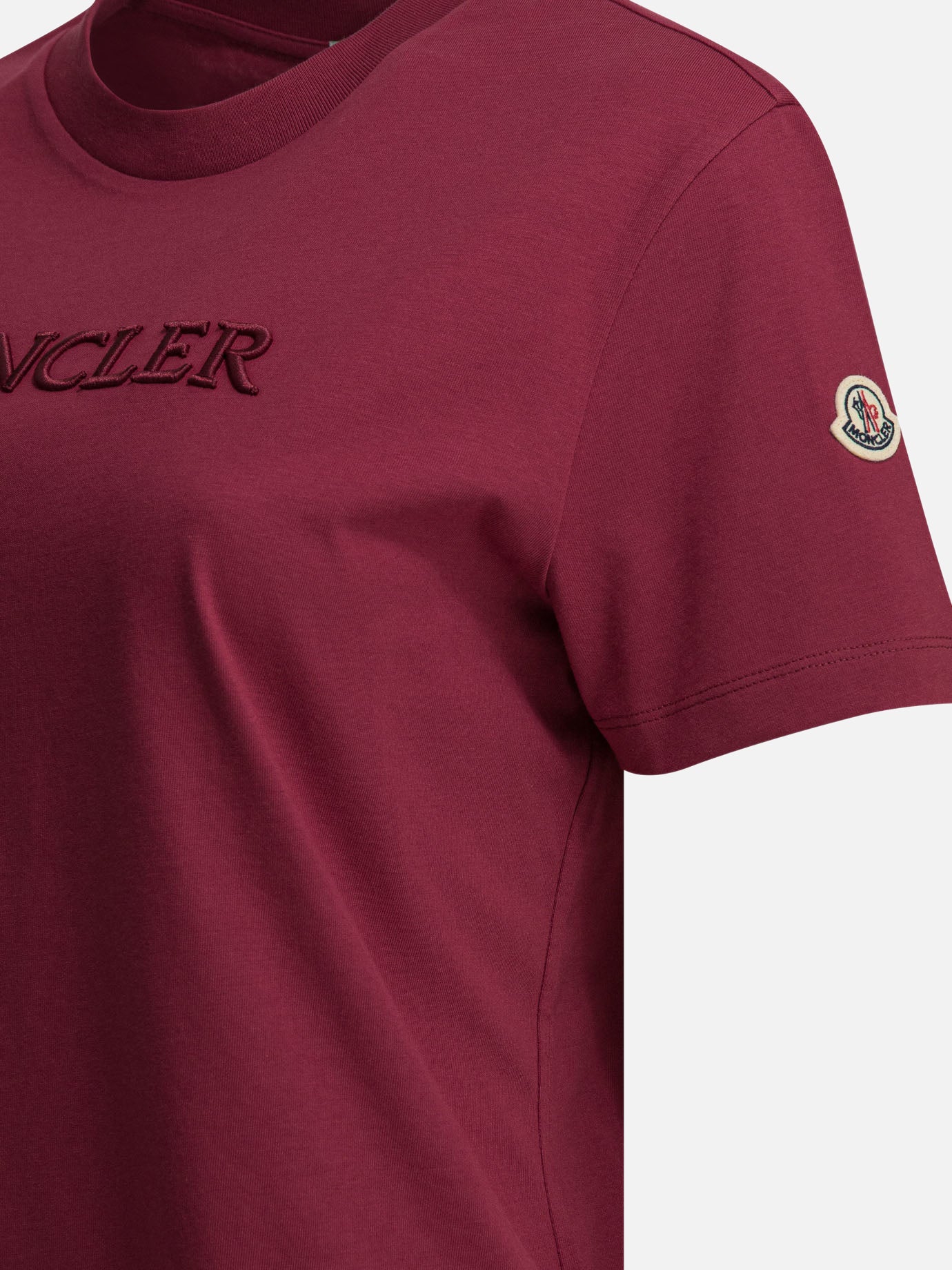 Crewneck t-shirts Logo Red - Moncler Women | PDP | VIETTI Online Store | Zoom-Modal_4