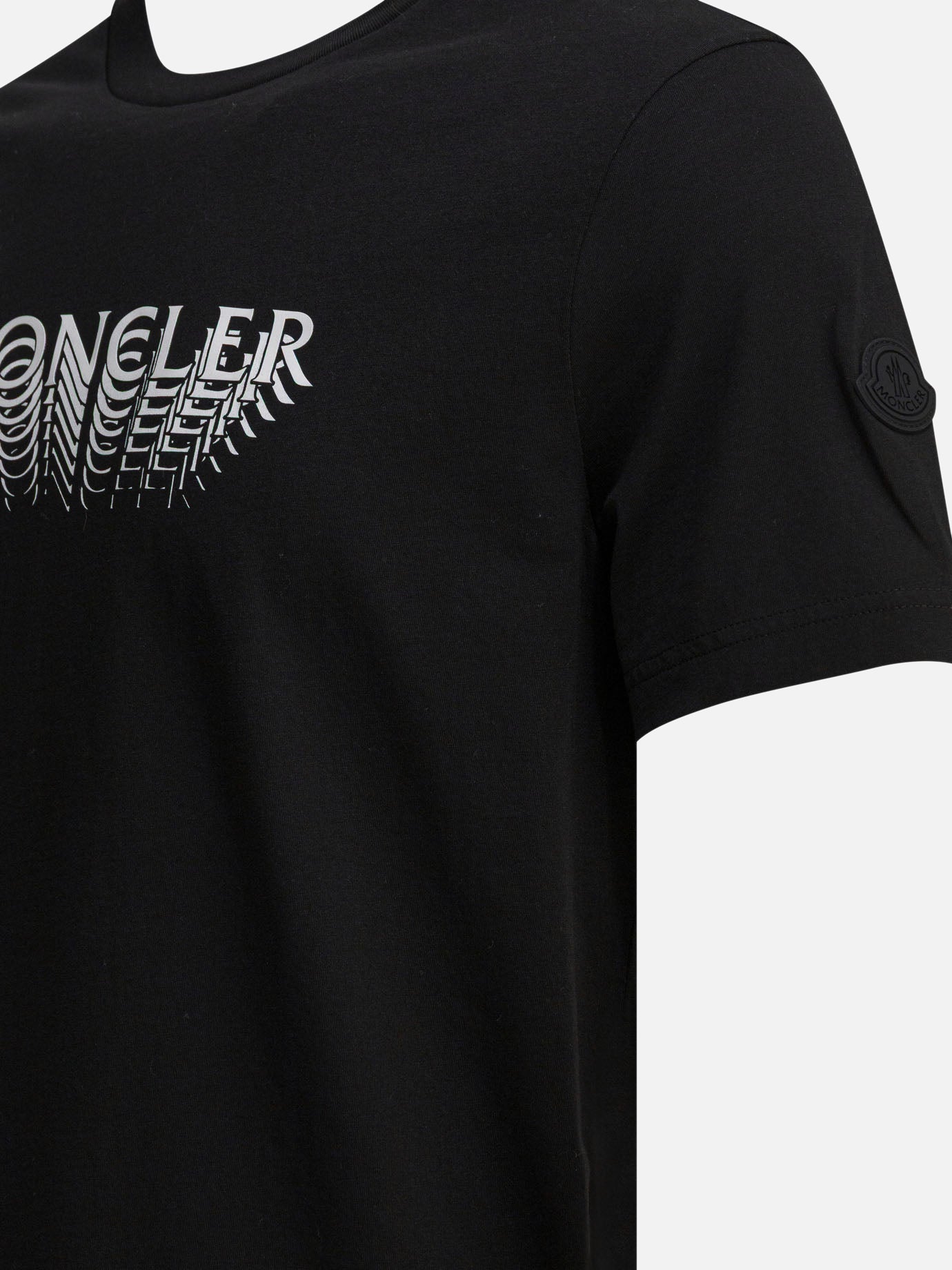 Crewneck t-shirts Logo Black - Moncler Men | PDP | VIETTI Online Store | Zoom-Modal_4