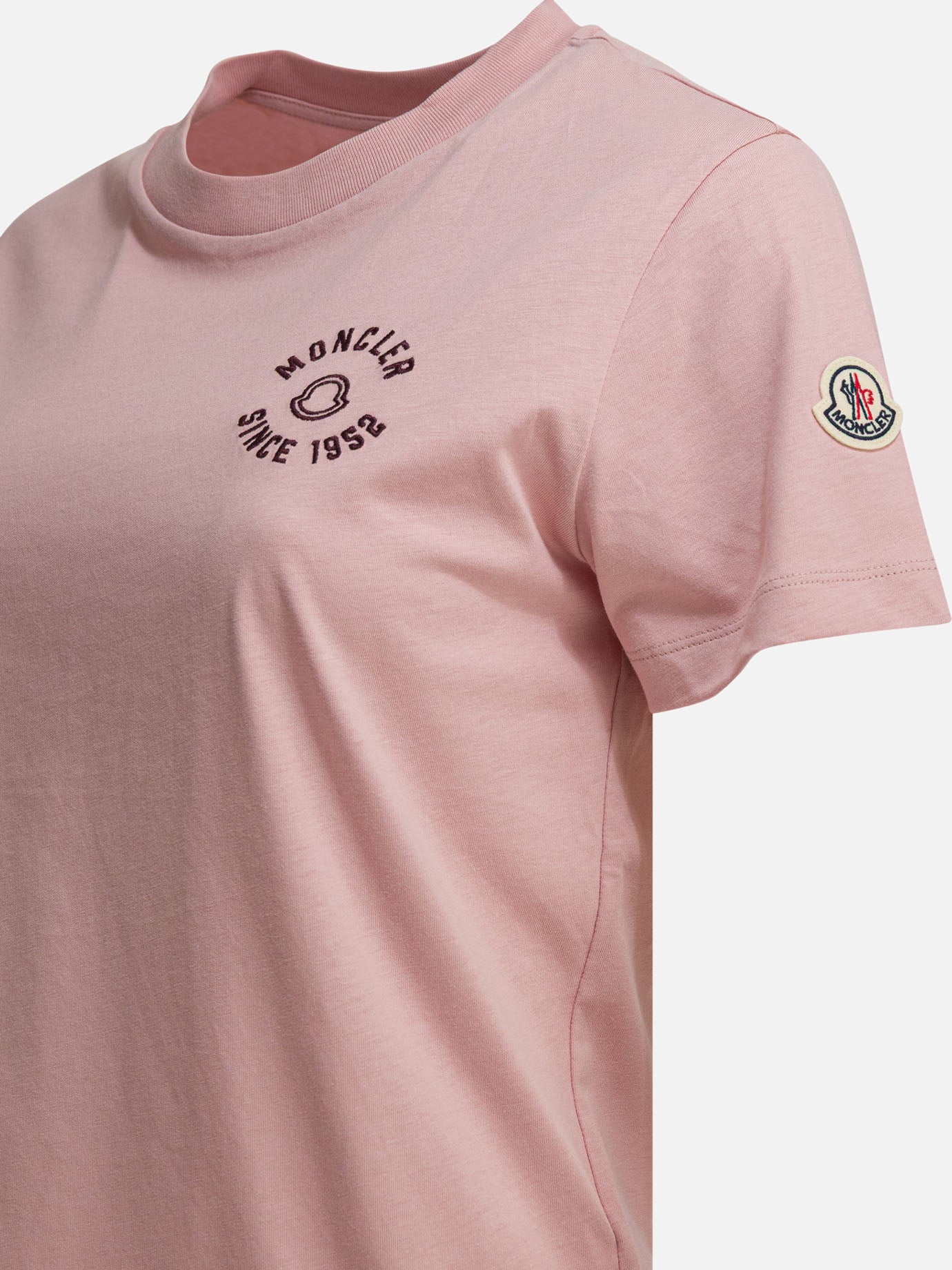 Crewneck t-shirts Logo Pink - Moncler Women | PDP | VIETTI Online Store | Zoom-Modal_4
