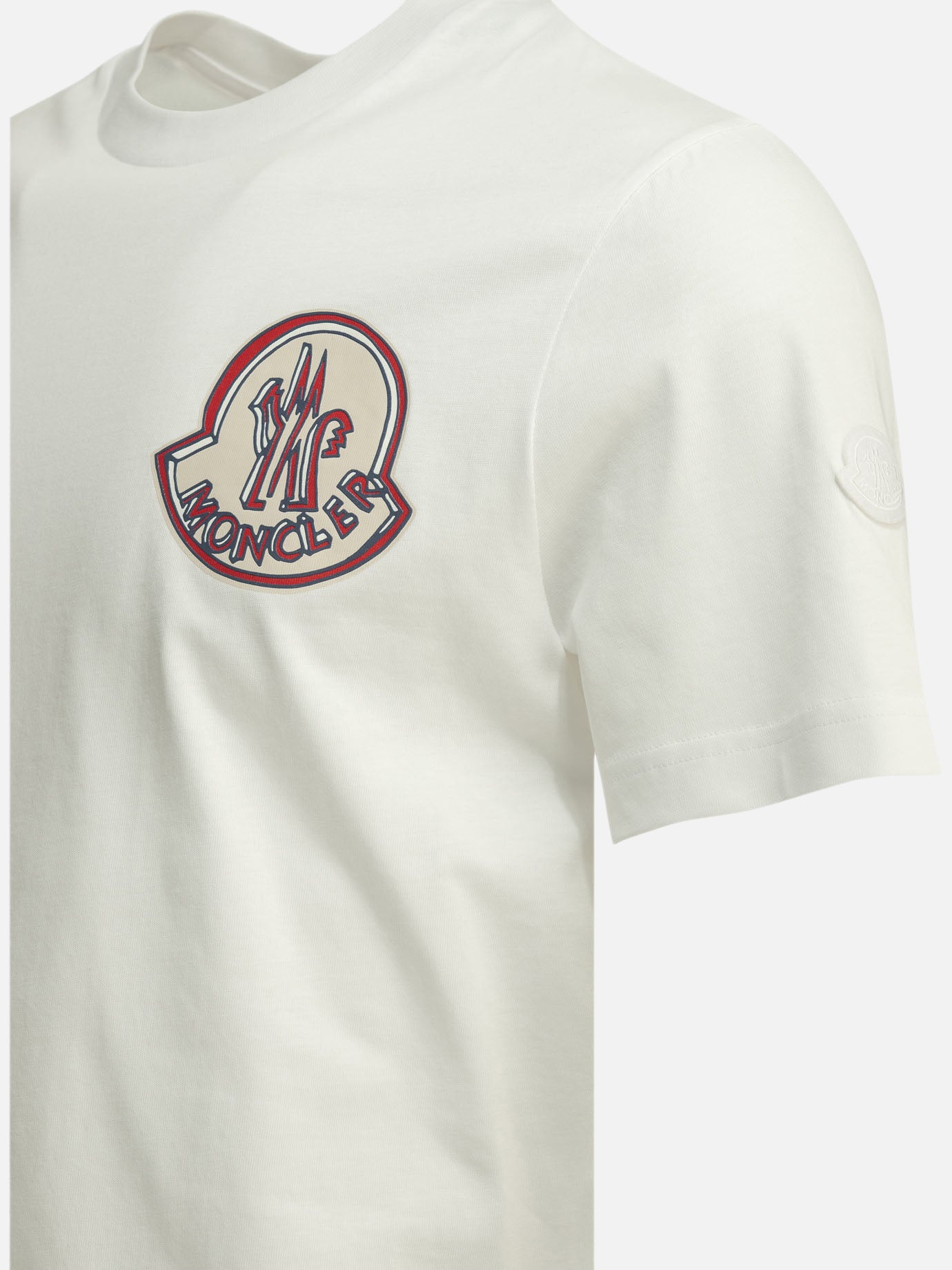 Crewneck t-shirts Logo White - Moncler Men | PDP | VIETTI Online Store | Zoom-Modal_4