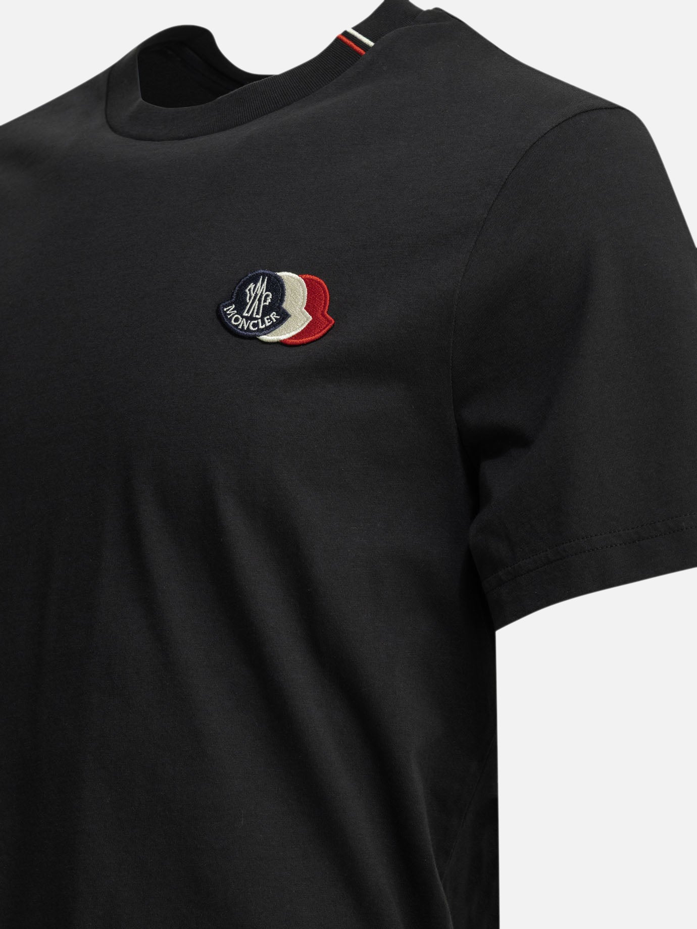 Crewneck t-shirts Logo Blue - Moncler Men | PDP | VIETTI Online Store | Zoom-Modal_4