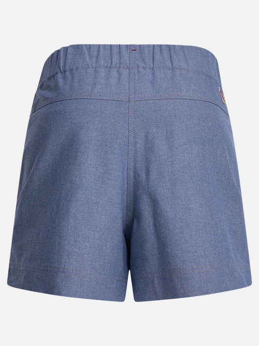 Utility shorts Solid colour Light blue - Moncler Grenoble Women | PDP | VIETTI Online Store | 2